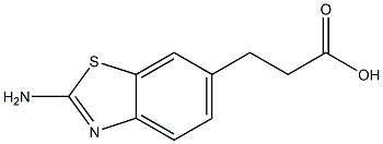 3-(2-AMinobenzo[d]thiazol-6-yl)propanoic acid Struktur