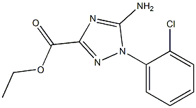 5-AMino-1-(2-chloro-phenyl)-1H-1,2,4-triazole-3-carboxylic acid ethyl ester Struktur