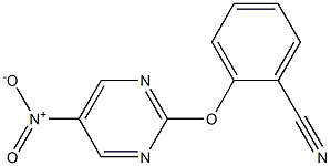 2-(5-nitropyriMidin-2-yloxy)benzonitrile Struktur