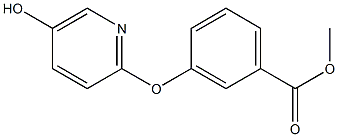 Methyl 3-(5-hydroxypyridin-2-yloxy)benzoate Struktur