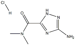 3-Amino-N,N-dimethyl-1H-1,2,4-triazole-5-carboxamide hydrochloride Struktur