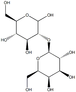 2-O-(b-D-Galactopyranosyl)-D-glucopyranose Struktur