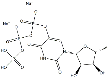 5-uridine triphosphate disodium salt Struktur