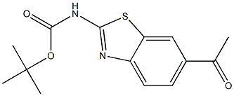 (6-Acetyl-benzothiazol-2-yl)-carbamic acid tert-butyl ester Struktur