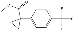 1-(4-Trifluoromethyl-phenyl)-cyclopropanecarboxylic acid methyl ester Struktur