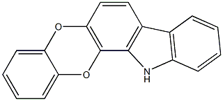 12H-benzo[5,6][1,4]dioxino[2,3-a]carbazole Struktur