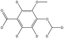 3,4-Dimethoxybenzaldehyde-d6 Struktur