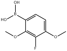 3-Fluoro-2,4-dimethoxyphenylboronic acid Struktur