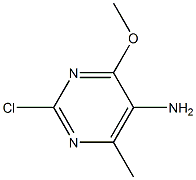 2-Chloro-4-methoxy-6-methyl-pyrimidin-5-ylamine Struktur