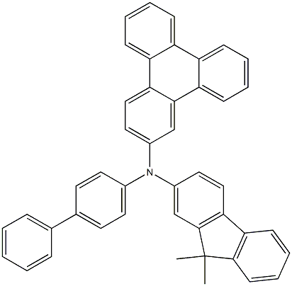 (Biphenyl-4-yl)-(9,9-dimethyl-9H-fluoren-2-yl)-(triphenylene-2-yl)amine Struktur