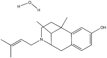 (+)-Pentazocine Hydrate Struktur