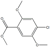 4-Chloro-2,5-dimethoxy-benzoic acid methyl ester Struktur