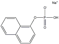 1-naphthyl phosphate monosodium salt Struktur