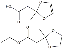 ETHYL 2-(2-METHYL-1,3-DIOXOLAN-2-YL)ACETATE 2-(2-Methyl-1,3-dioxol-2-yl)acetate Struktur