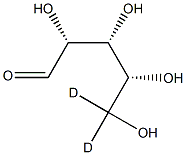 D-Ribose-5,5-D2 Struktur