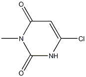 6-Chloro-3-methyl uracil Struktur