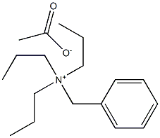 Benzyltripropylammonium acetate Struktur