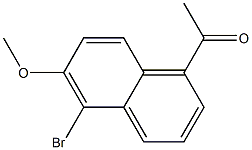 1-(5-Bromo-6-methoxynaphthalen-1-yl)ethanone Struktur