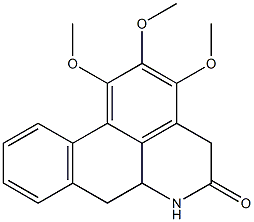 1,2,3-trimethoxy-5-oxonoraporphine Struktur