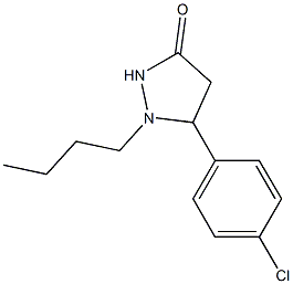 1-n-butyl-5-(4-chlorophenyl)-3-pyrazolidinone Struktur