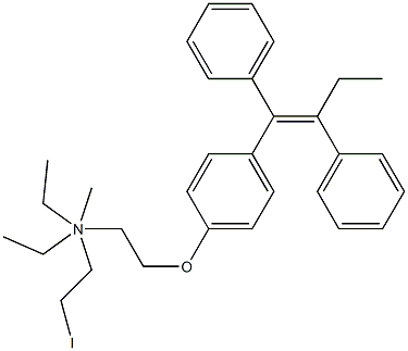 iodomethyl-N,N-diethyltamoxifen Struktur