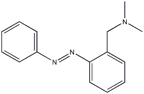 DIMETHYLAMINOMETHYLAZOBENZENE Struktur