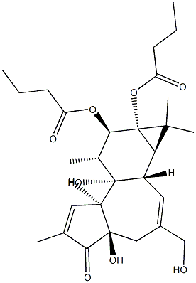 4-BETA-PHORBOL-12,13-DIBUTYRATE Struktur