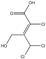 (Z)-2-CHLORO-3-(DICHLOROMETHYL)-4-HYDROXYBUT-2-ENOICACID Struktur