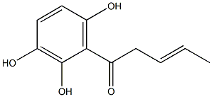 2',3',6'-TRIHYDROXY-3-PENTENOPHENONE Struktur