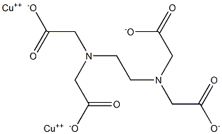 COPPERETHYLENEDIAMINETETRACETATE Struktur