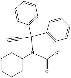 1,1-DIPHENYL-2-PROPYNYLCYCLOHEXYLCARBAMATE Struktur