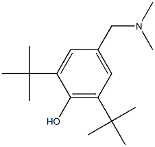 2,6-DI-TERT-BUTYL-ALPHA-DIMETHYLAMINO-PARA-CRESOL Struktur