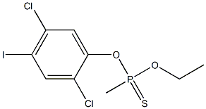 O-(2,5-DICHLORO-4-IODOPHENYL)O-ETHYLMETHYLPHOSPHONOTHIONATE Struktur