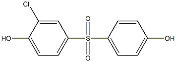 3-CHLORO-4-HYDROXYPENYL4-HYDROXYPHENYLSULFONE Struktur