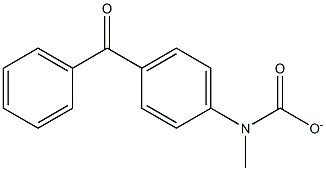 4-BENZOYLPHENYLMETHYLCARBAMATE Struktur