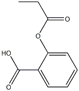 2-PROPIONYLOXYBENZOICACID Struktur