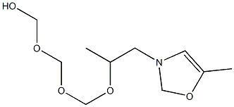 ((((2-DIHYDRO-5-METHYL-3(2H)-OXAZOLYL)-1-METHYL-ETHOXY)METHOXY)METHOXY)METHANOL Struktur