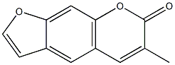 METHYLPSORALEN Struktur