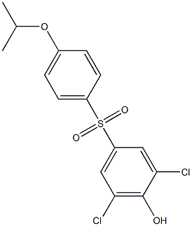 3,5-DICYHLORO-4-HYDROXYPHENYL4-ISOPROPOXYPHENYLSULFONE Struktur