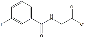 3-IODOHIPPURATE Struktur