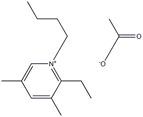 1-BUTYL-2-ETHYL-3,5-DIMETHYLPYRIDINIUMACETATE Struktur