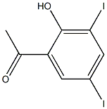 2'-HYDROXY-3',5'-DIIODOACETOPHENONE Struktur