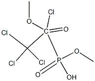 O,O-DIMETHYL-2,2,2-TRICHLORO-1-(1-CHLOROACETOXY)PHOSPHONATE Struktur