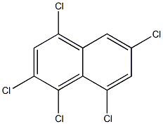 1,2,4,6,8-PENTACHLORONAPHTHALENE Struktur