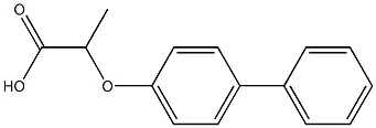 2-(PARA-PHENYLPHENOXY)PROPIONICACID Struktur