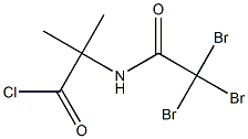 2-METHYL-2-(2,2,2-TRIBROMOACETYLAMINO)PROPANOYLCHLORIDE Struktur