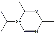 DIMETHYLISOPROPYLDIHYDRO-1,3,5-DITHIAZINE Struktur