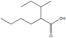 2-BUTYL-3-METHYLPENTANOICACID Struktur