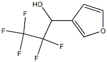 2,2,3,3,3-PENTAFLUORO-1-(3-FURYL)PROPANOL Struktur