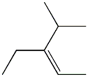 4-methyl-3-ethyl-cis-2-pentene Struktur